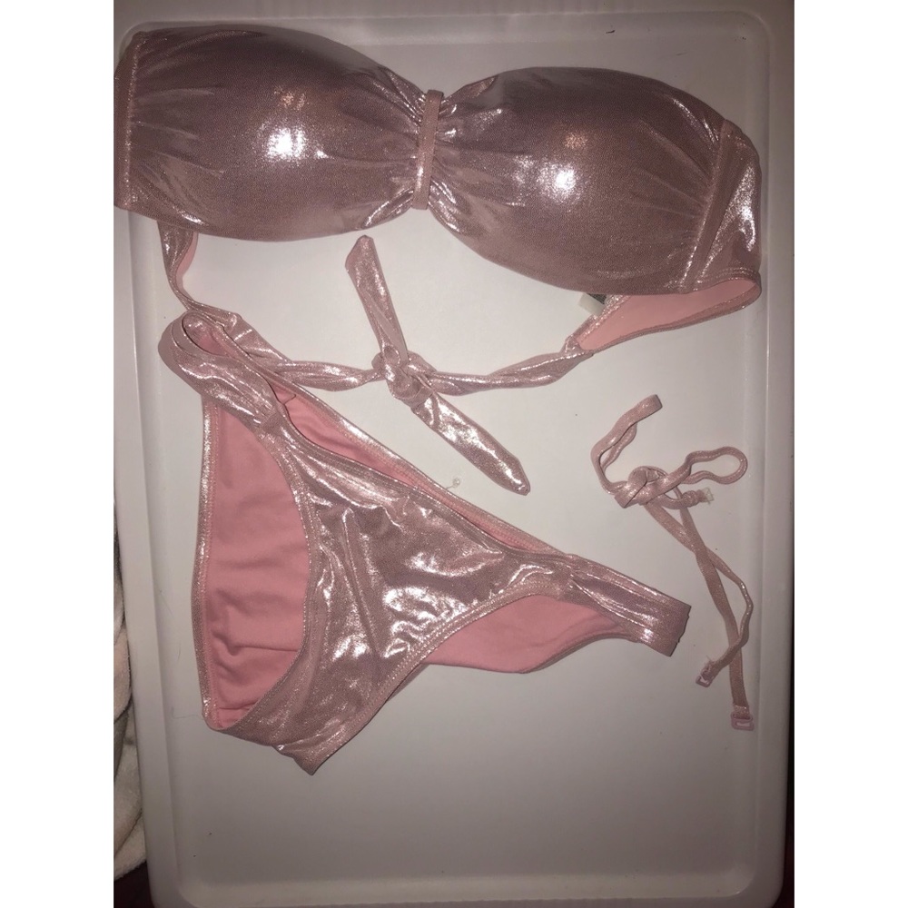 Metallic Pink Bikini